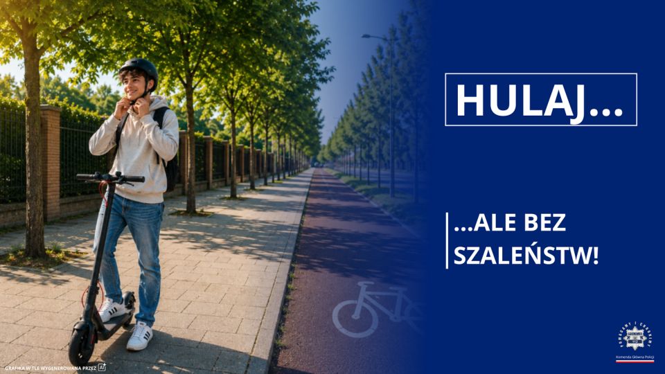 Hulaj… ale bez szaleństw! Apel do wszystkich użytkowników hulajnóg elektrycznych