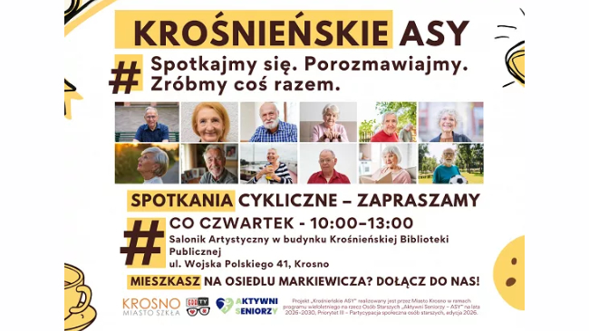 Biblioteka nowym domem dla krośnieńskich seniorów. Ruszają stałe spotkania Klubu ASY