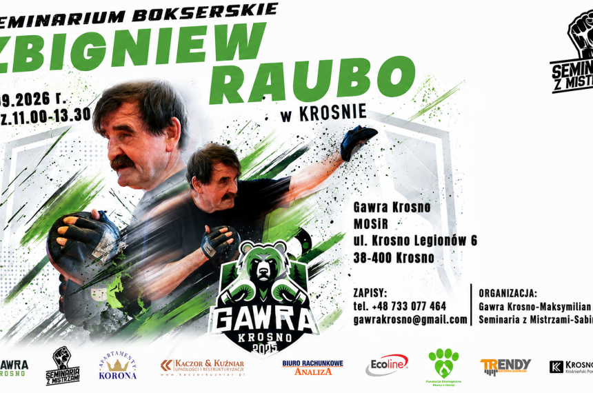 Mistrzowski boks w Krośnie. Wyjątkowe seminarium ze Zbigniewem Raubo [TRWAJĄ ZAPISY]