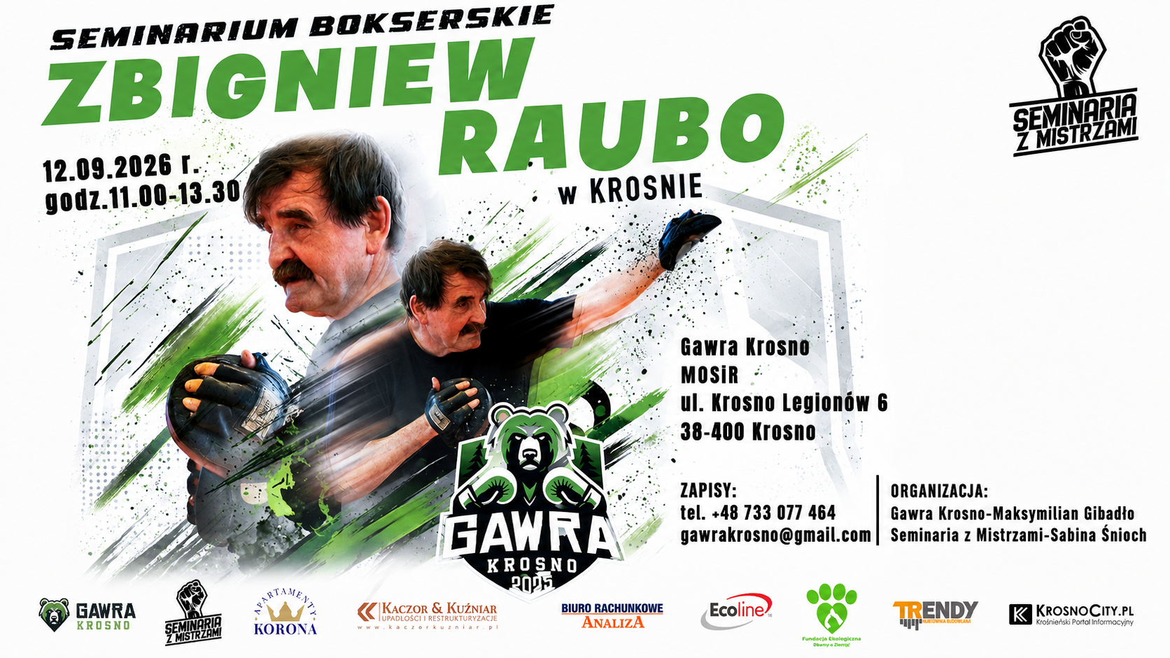 Mistrzowski boks w Krośnie. Wyjątkowe seminarium ze Zbigniewem Raubo [TRWAJĄ ZAPISY]