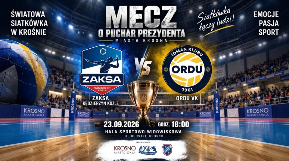 Siatkarskie gwiazdy zagrają o Puchar Prezydenta Krosna