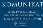Tragiczny wypadek na terenie zakładu w Korczynie. Śledczy wyjaśniają okoliczności śmierci rowerzysty