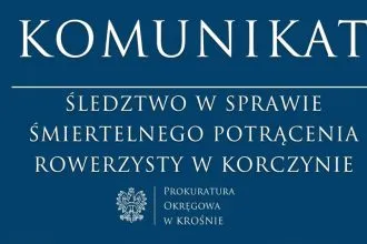 Tragiczny wypadek na terenie zakładu w Korczynie. Śledczy wyjaśniają okoliczności śmierci rowerzysty