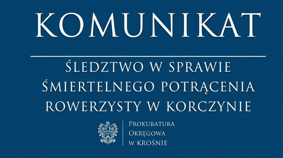 Tragiczny wypadek na terenie zakładu w Korczynie. Śledczy wyjaśniają okoliczności śmierci rowerzysty