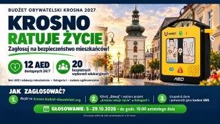 12 defibrylatorów i edukacja mieszkańców. „Krosno ratuje życie” w Budżecie Obywatelskim
