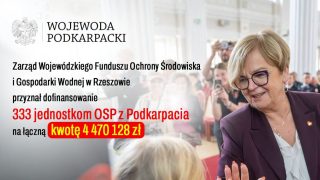 Miliony złotych dla strażaków ochotników z Podkarpacia. Wyniki programów wsparcia OSP