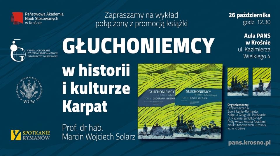Historia i kultura Głuchoniemców. Wykład i promocja nowej publikacji w PANS
