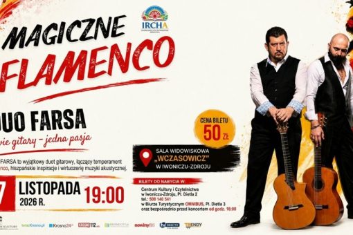 Magia hiszpańskiego flamenco w Iwoniczu-Zdroju. Wystąpi gitarowy duet DUO FARSA