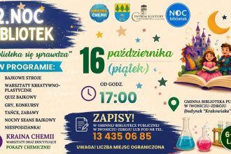 Wyjątkowa noc pełna przygód. Przed nami 12. Ogólnopolska Noc Bibliotek w Iwoniczu-Zdroju