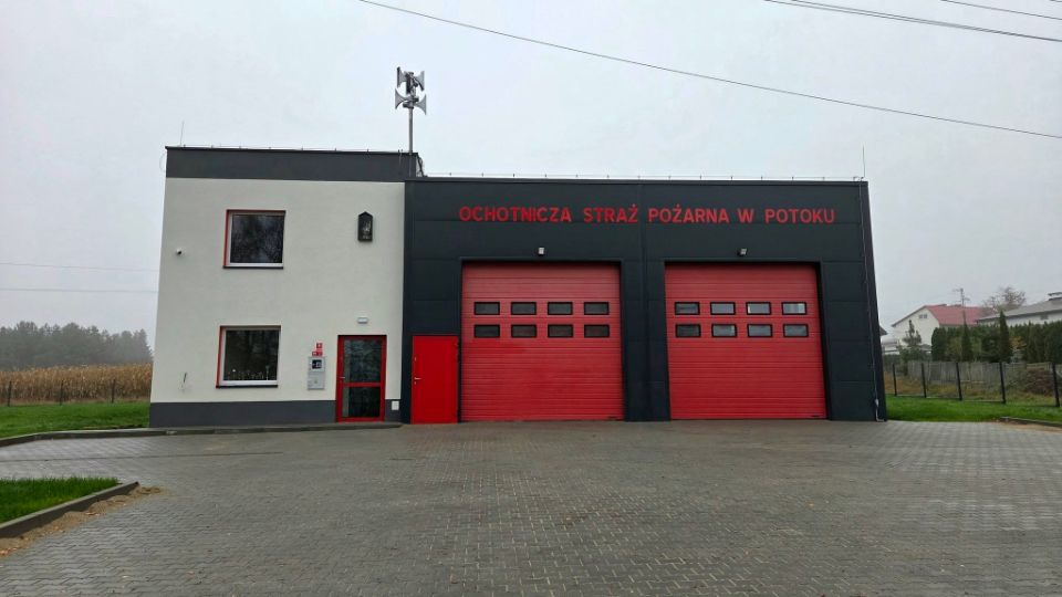 Nowa remiza OSP w Potoku gotowa. Zbudowano ją wyłącznie z budżetu gminy