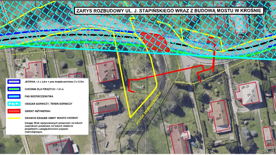Ulica Stapińskiego zostanie przebudowana. Radni Krosna zdecydują o jej finansowaniu