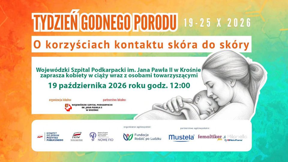 Wyjątkowe spotkanie dla przyszłych rodziców. Szpital w Krośnie zaprasza na Tydzień Godnego Porodu