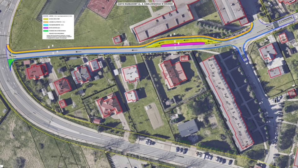 Łącznik na ulicy Kisielewskiego ma poprawić bezpieczeństwo przy szkole. Krosno rusza z konsultacjami